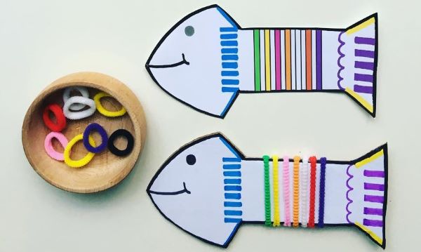 Renkli Lastiklerle Balık Gövdesi Tamamlama