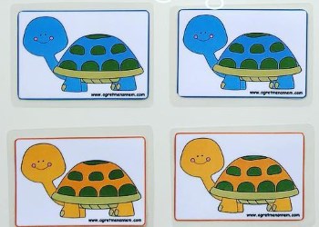 Bebek Eşleme Kartları - Kaplumbağa