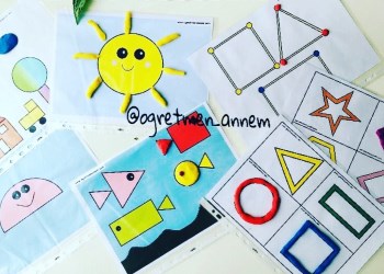 Geometrik Şekiller Oyun Hamuru Matı